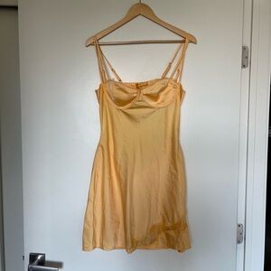 Meshki Women's Yellow Slip Dress